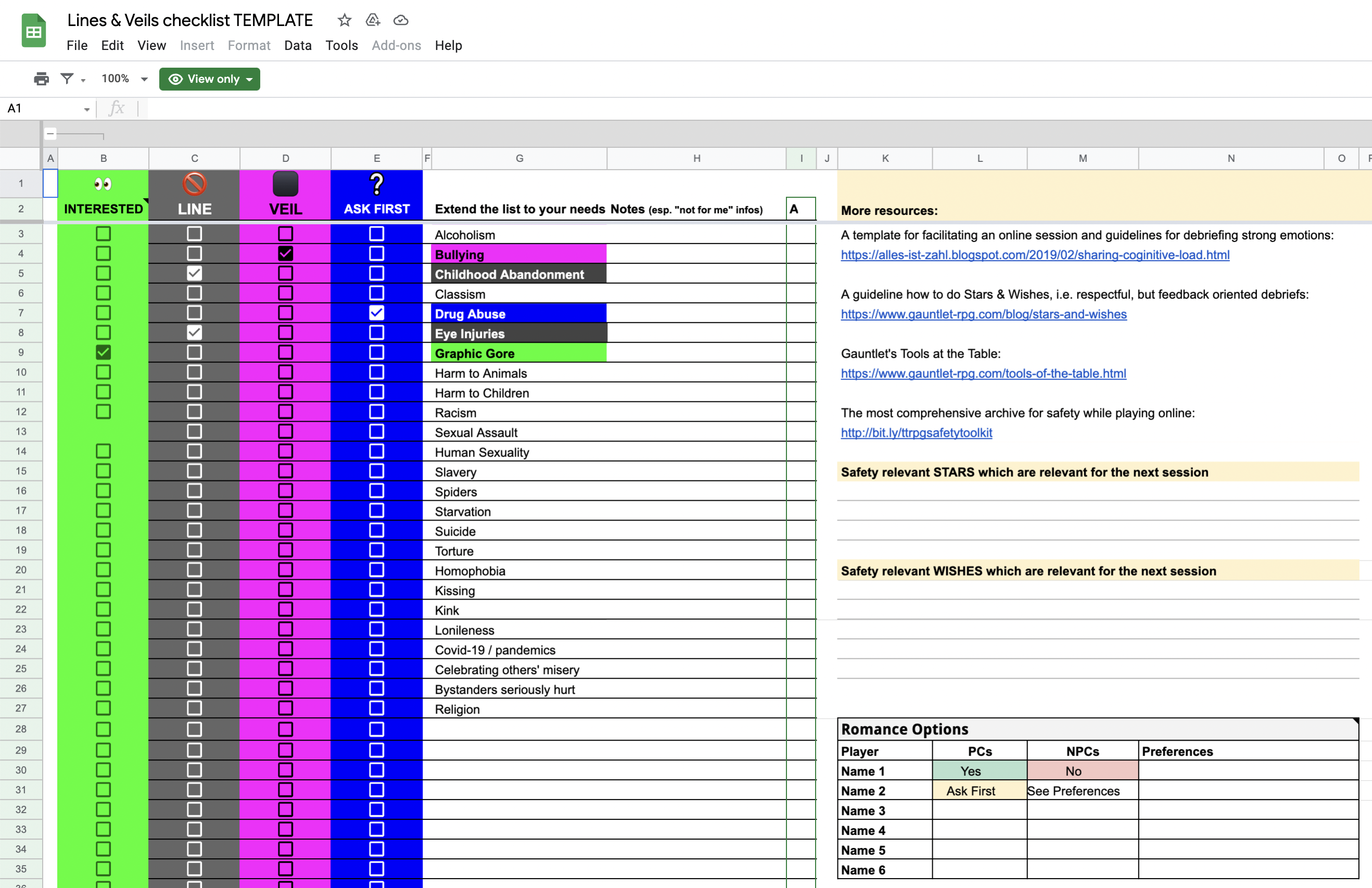 Fig. 5: Screenshot of The Gauntlet’s 2020 “Lines & Veils” template, optimized for legibility for vision-impaired people.